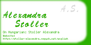 alexandra stoller business card